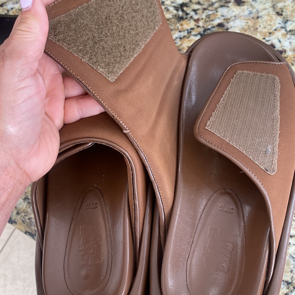 Gia Borghini Gia 1 Padded Slides - Coffee Brown - Picture 10 of 13